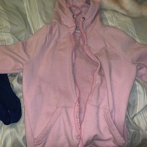 Pink zip up champion hoodie